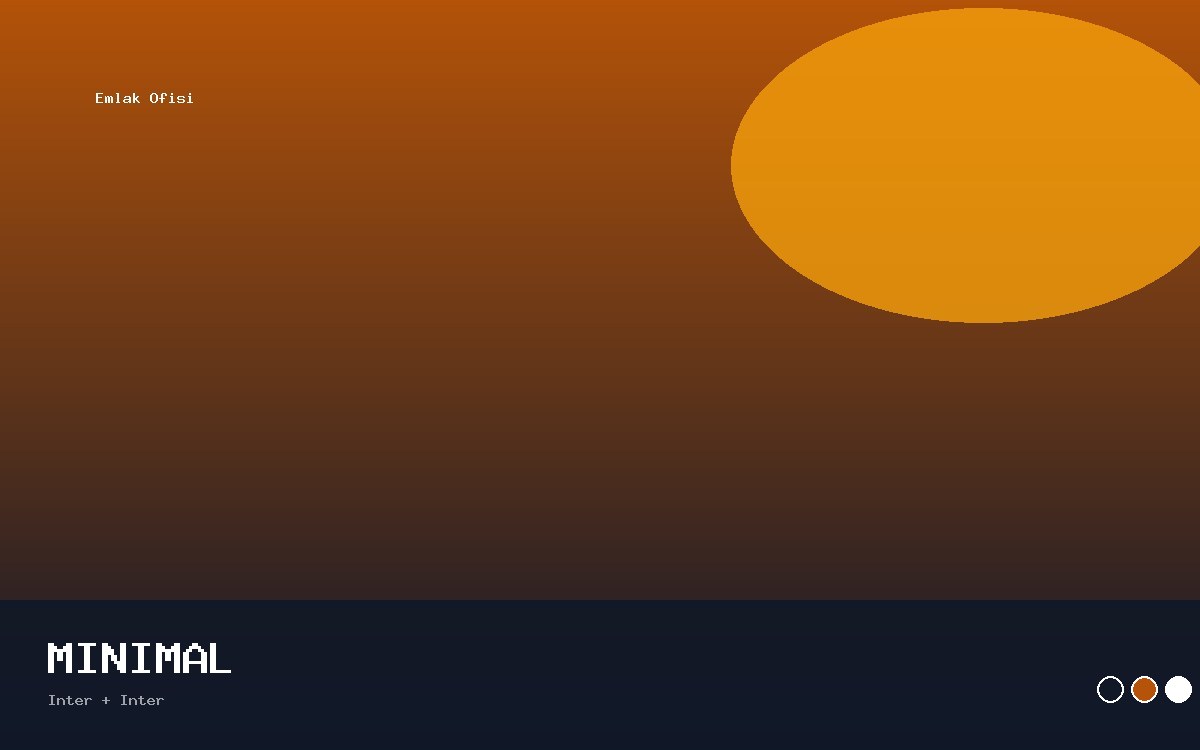 Emlak Ofisi · Minimal önizleme