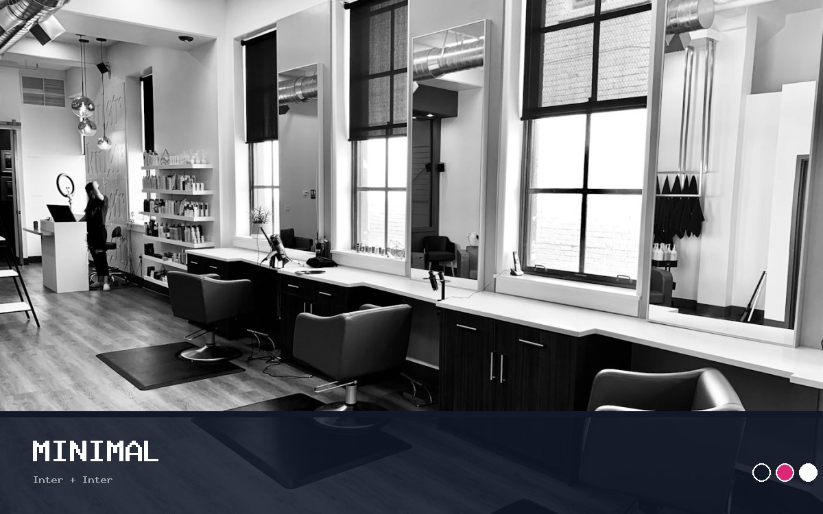 Kuaför / Güzellik Salonu · Minimal önizleme
