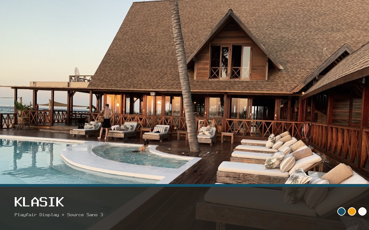 Turizm / Otel / Bungalov · Klasik önizleme