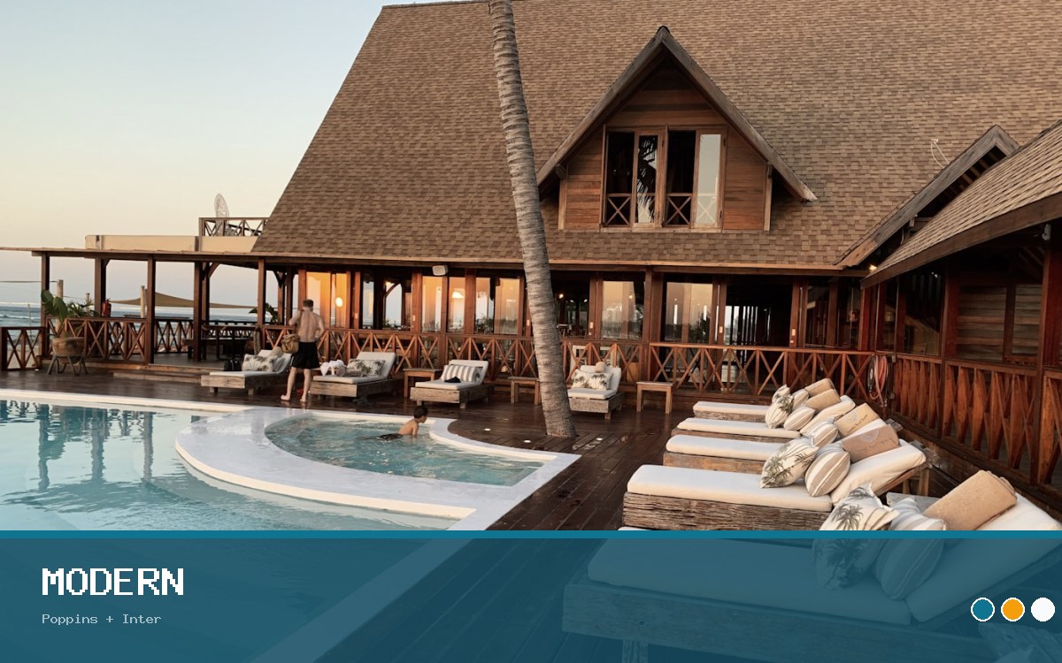 Turizm / Otel / Bungalov · Modern önizleme